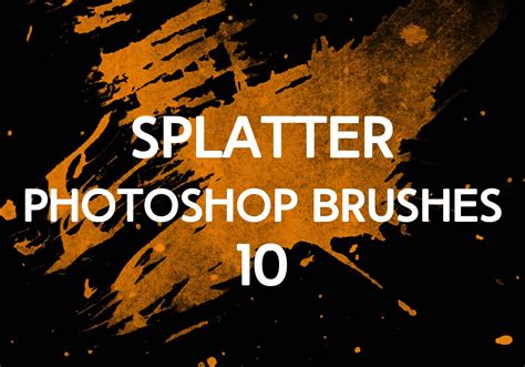 Splatter Photoshop Brushes 10 - Free Photoshop Brushes at Brusheezy!