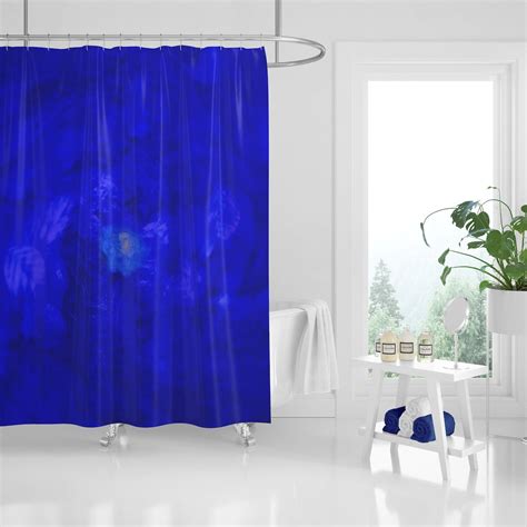 Royal Blue Shower Curtain Farmhouse Elegant and Modern - Etsy