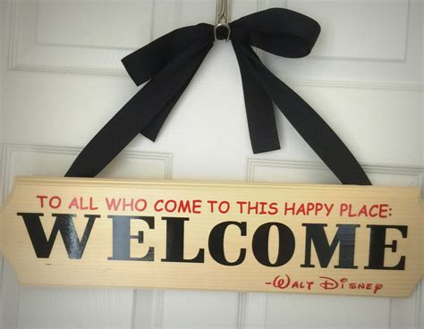 Disney Inspired Welcome Sign Welcome Sign by PettysCustomCreation