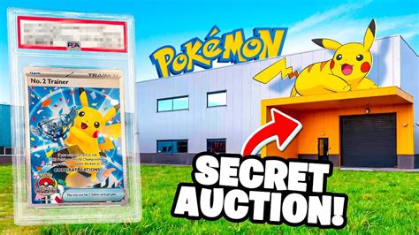 I Went To SECRET Auction and Found RARE Pokemon Cards! - YouTube