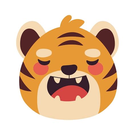 Free Vector | Tiger animal icon isolated design