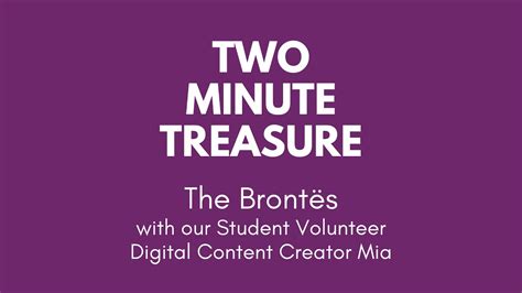 Two Minute Treasure - The Brontës - YouTube