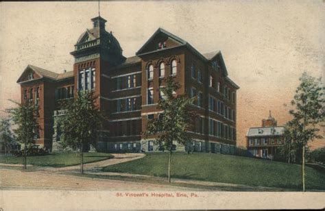 St. Vincent's Hospital Erie, PA Postcard