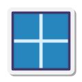 Windows 11 icon in Stickers Style