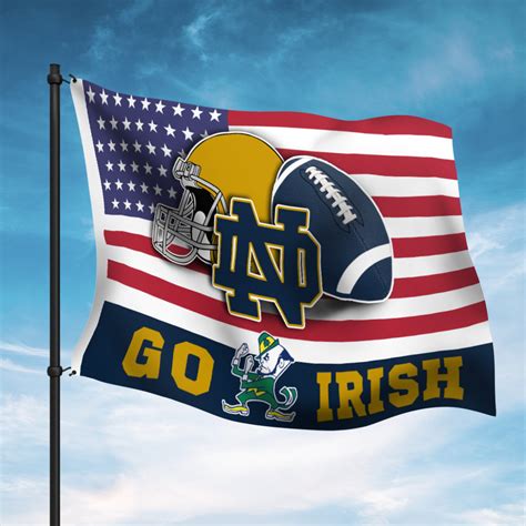 Notre Dame Fighting Irish Flag 3529 - 5 sizes - The Best POD ...