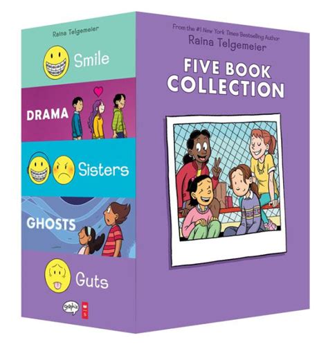 Raina Telgemeier Collection Box Set (Smile, Drama, Sisters, Ghosts ...