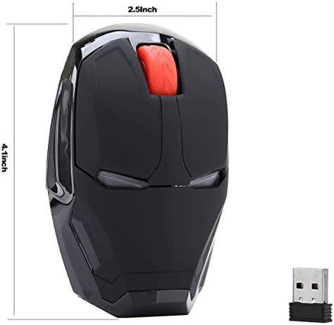 Ergonomic Wireless Computer Mouse for Kids, 2.4 G Portable Noiseless Mouse Optical Mice with USB ...