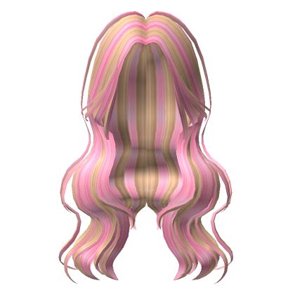 Long Layered Pink Blonde Hair | Roblox Item - Rolimon's