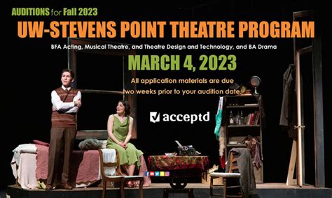 2023 Theatre Auditions - University of Wisconsin-Stevens Point