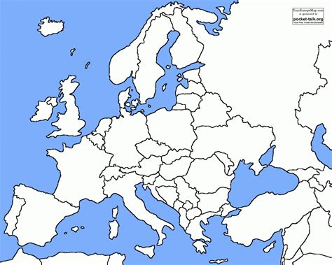 blank europe map quiz printable printable maps - europe map quiz ...