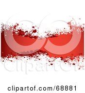 Royalty-Free (RF) Clipart Illustration of a Red And White Blood Splatter Background - Version 2 ...