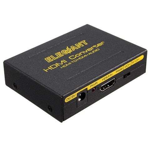 ELEGIANT HDMI Audio Extractor Splitter HDMI to HDMI + SPDIF RCA Stereo ...