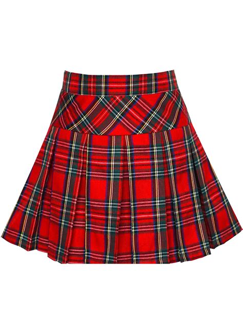 Mother & Kids Girls' Clothing Children Clothing School Plaid Skirt ...