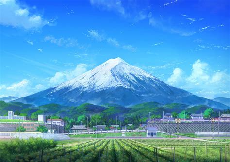 🔥 [20+] Mount Fuji Anime Wallpapers | WallpaperSafari