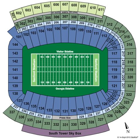 Sanford Stadium Seating Chart Seat Numbers | Cabinets Matttroy