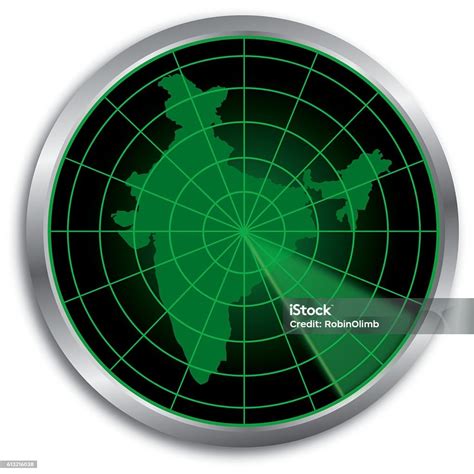 India Radar Map Stock Illustration - Download Image Now - Military ...