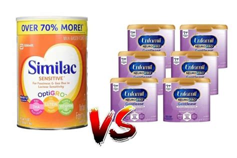 Similac Sensitive vs Enfamil Gentlease - The Differences Explained