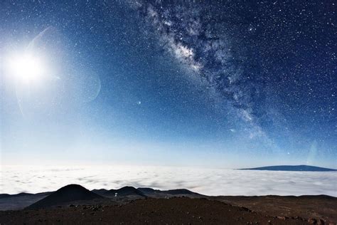 milky way, seen from the top of mauna kea, hawaii photo | One Big Photo