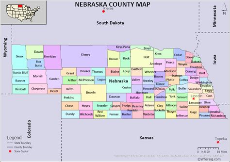 Nebraska County Map FREE! Check the list of 93 Counties in Nebraska and ...