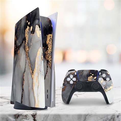 PS5 Skin Gold Ps4 Skin Ink Ps4 Skin Black Ps4 Skin Marble PS5 | Etsy