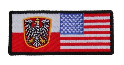 Polish American Flag | Embroidered Patches by Ivamis Patches