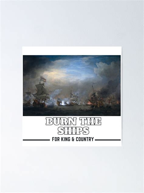 "for King and Country Burn the Ships Lyrics " Poster for Sale by ...