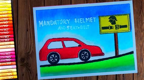 Road Safety Drawing For Class 1 - Greenway cycling and walking projects.