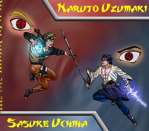 Fan art- Naruto vs. Sasuke | Fan art i did of Naruto Shippud… | Flickr