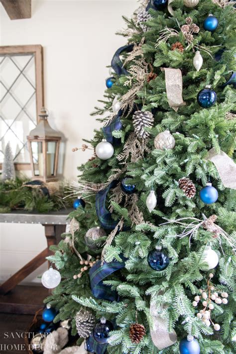 Cozy Plaid Christmas Decor in Green and Blue - Sanctuary Home Decor