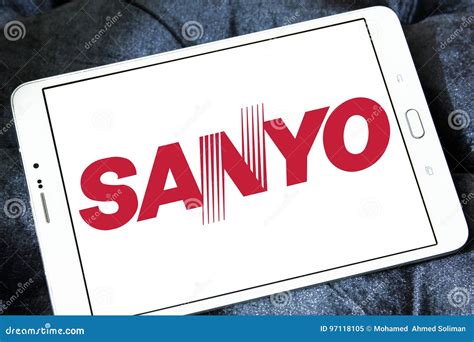 Sanyo logo editorial image. Image of camera, holded, samsung - 97118105