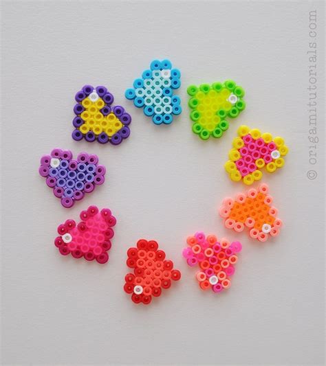 25 Heart Perler Bead Patterns, Designs and Ideas