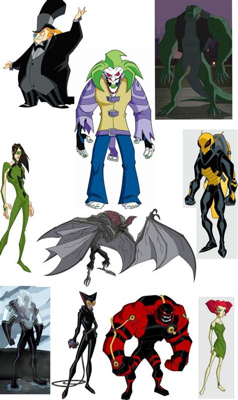 Batman Villains Cartoon