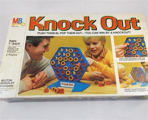 Vintage 1978 Knock Out Board Game by Milton Bradley 100% - Etsy