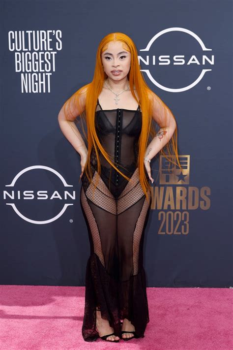 Ice Spice Turns Heads in Sheer Dress & Sandals at BET Awards 2023 – Footwear News