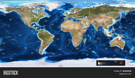 World Ocean Depth Map