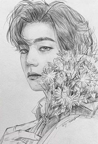 Canvas Drawings, Pencil Art Drawings, Art Pencil, Taehyung's Art, Studio Ghibli Poster, Drawing ...