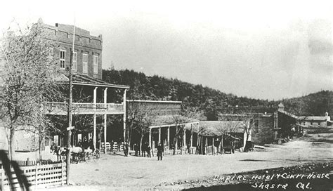 SNAPSHOT IN TIME: L-R: The Empire hotel and the Shasta County Courthouse in Shasta is pictured ...