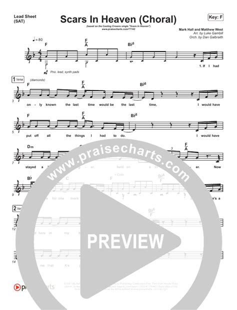 Scars In Heaven (Choral) Sheet Music PDF (PraiseCharts Choral / Arr ...