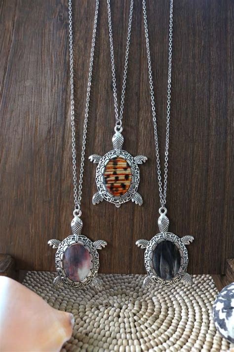 Turtle Necklace - The Invasive Fin - Handcrafted in the US Virgin Islands