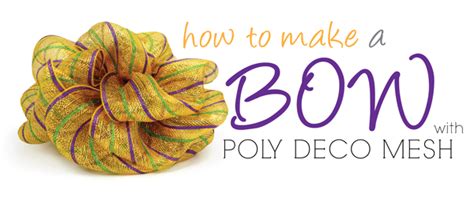 Party Ideas by Mardi Gras Outlet: Poly Deco Mesh Bow: Video Tutorial