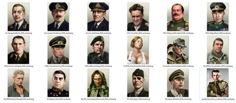 Hoi4 Portraits by GODOFGOLD808 on DeviantArt