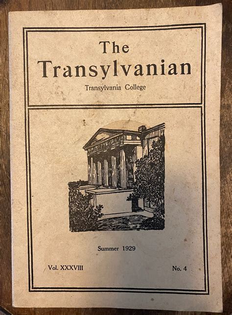 Summer 1929 Edition of the Transylvanian Transylvania - Etsy