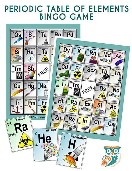 Periodic Table of Elements BINGO Game For Classrooms | Periodic table ...