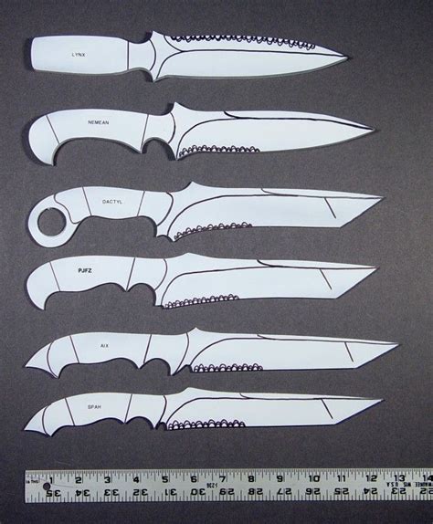 Free Printable Knife Patterns 3mm Pivot And 2.5mm In The Spring And Liner), But It's ...