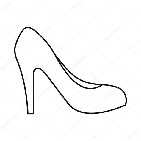 Outline Of A Shoe | Free download on ClipArtMag