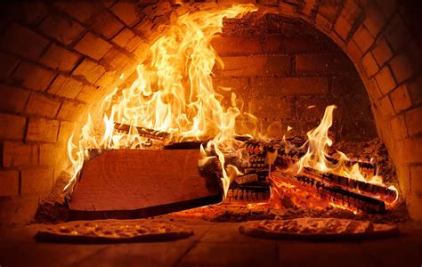 3840x2160px | free download | HD wallpaper: pizza, oven, fire, red, orange, flame, burning, fire ...