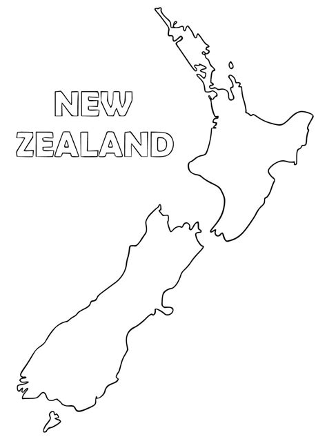 Map Of New Zealand Printable