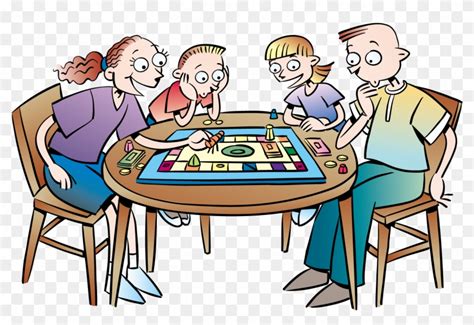 Fun Time Clipart Board Game - Family Game Night Clipart, HD Png ...