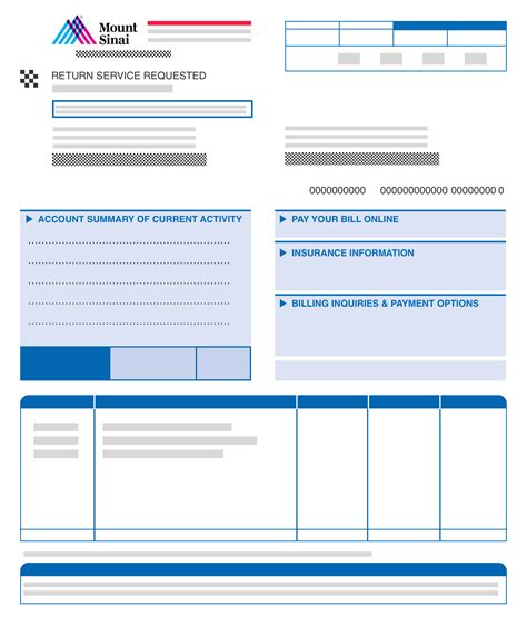 Hospital Bill | Mount Sinai - New York