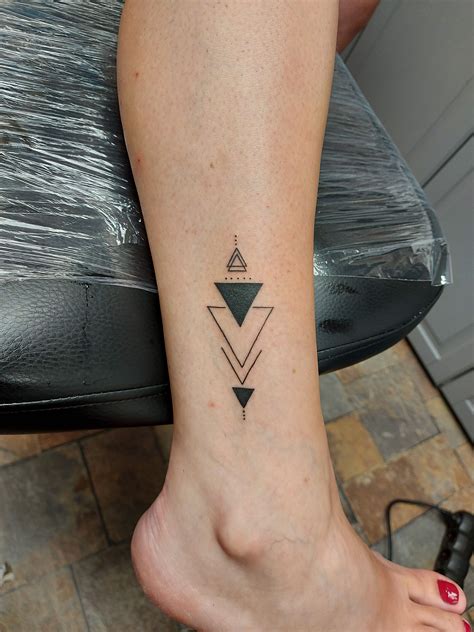 Triangle tattoo | Flower leg tattoos, Tattoos, Tattoos with meaning